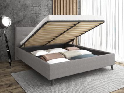 Кровать Sontelle Style Briva Malta grey с подъемным механизмом 110х190