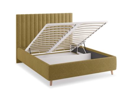 Кровать Сонум Amanda Кашемир Горчичный (с подъемным механизмом) 200х200