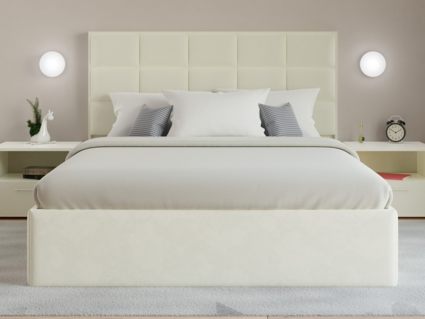 Кровать Lonax Адель велюр Dolly-13 (с основанием)