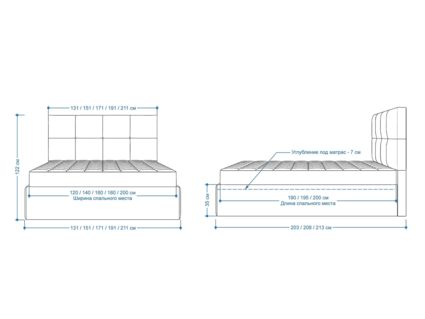 Кровать Lonax Алегра велюр Dolly-3 (с подъемным механизмом) 200х190