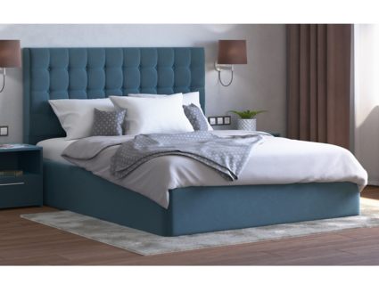 Кровать Lonax Аврора велюр Dolly-17 (с основанием) 160х200