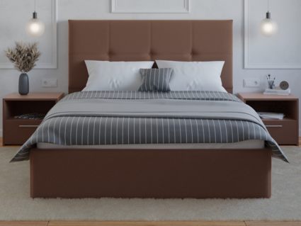 Кровать Lonax Алегра велюр Dolly-17 (с основанием) 180х190