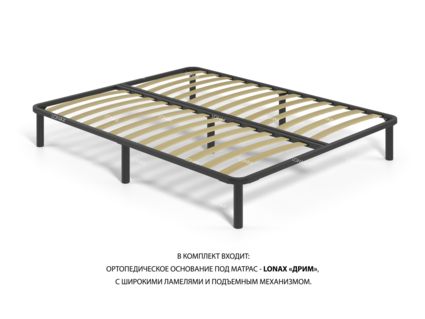 Кровать Lonax Аврора велюр Dolly-3 (с подъемным механизмом) 160х195