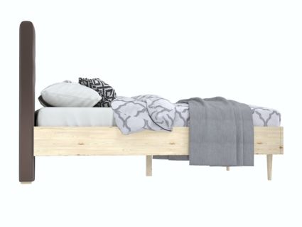 Кровать Арско Альмена Сосна/Велюр Grace 06 180х200