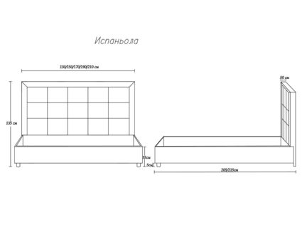 Кровать Димакс Испаньола Шоколад с подъемным механизмом 140х190