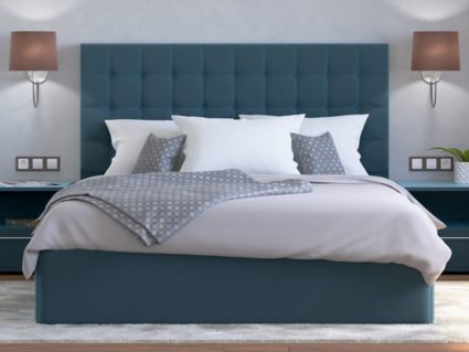 Кровать Lonax Аврора велюр Dolly-17 (с основанием) 160х200