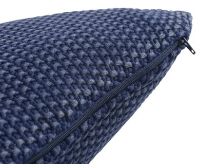 Декоративная подушка Tkano Essential темно-синяя 45х45
