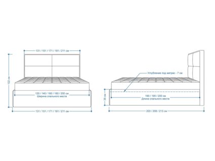 Кровать Lonax Марселла велюр Dolly-13 (с основанием) 120х200