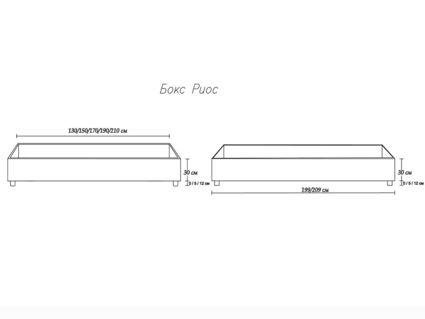 Кровать Димакс Риос Альбус с подъемным механизмом 200х190
