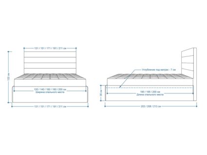 Кровать Lonax Кармела велюр Dolly-1 120х190