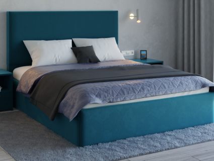 Кровать Lonax Фелиса велюр Dolly-17 (с основанием) 140х200