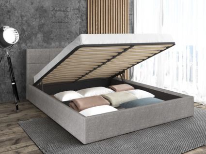 Кровать Sontelle Belart Malta Grey с подъемным механизмом 120х190