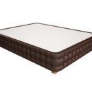 Кровать Mr.Mattress Twin Box экокожа Brown 80х200